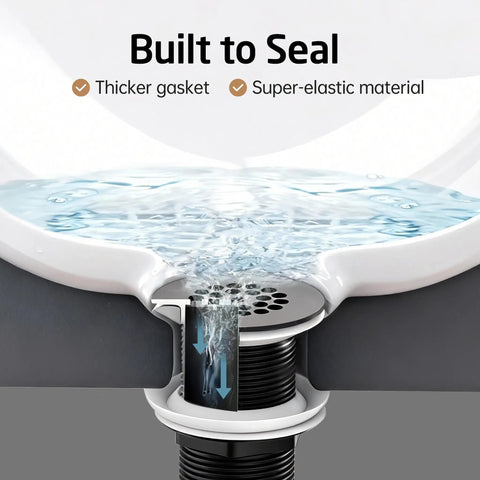 Top Tier Solid Brass Bathroom Sink Grid Drain, Hella Quick Flow Anti Clog Strainer, Spacious Open Grid Keeps Standing Water At Bay For Smooth Daily Chores Around The House
