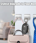 Heavy Duty Shower Hooks Razor Holder Set in Stainless Steel Brushed Nickel Adhesive Wall Hooks Four Pack for Razors Phones Scissors and More