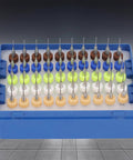 Carbide Micro Drill Bits Kit for PCB Drilling 0.5mm to 0.9mm Spiral Flute Engraving Tools 50 Pieces in blue case