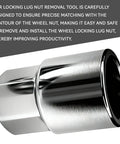 Close-up of Toyota D-Wheel Locking Lug Nut Removal Tool Key, showing steel socket design for anti-theft wheel nuts.