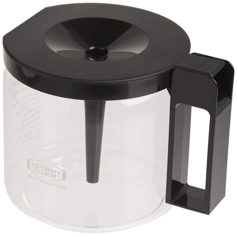1.25L Glass Carafe for KBG Brewers, Clear Black Version, Dishwasher Safe, BPA Free, Made in Europe Replacement Carafe
