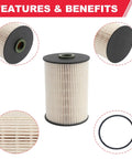 Diesel Fuel Filter PU 936/1X For 2005-2014 Golf And 2010-2014 Jetta Diesel Engines detailed view features and benefits