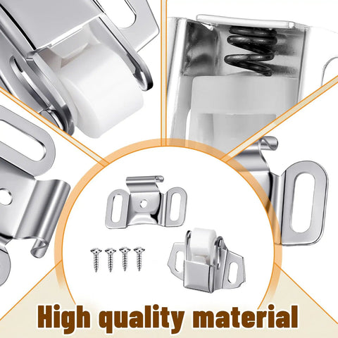 Mailbox Replacement Roller Catch Latch Kit with screws, showing durable galvanized steel structure and roller wheel