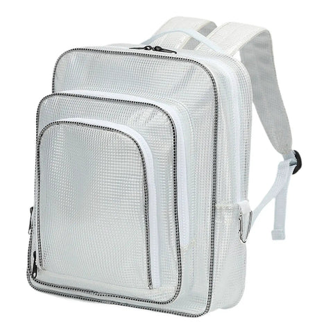 Heckuva Heavy Duty Clear PVC Tool Backpack Anti Static Engineer Gear Bag, 13.78x5.91x15.75 inches for tool access.