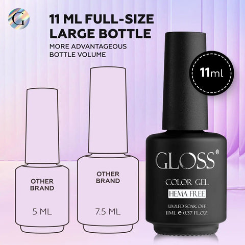 Six Piece Purple Gel Nail Polish Set Dope HEMA Free Lavender Lilac Violet Royal Purple And Dark Blue Soak Off UV LED Gel Kit 11ml bottle
