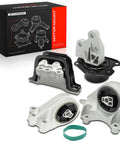 Built Tough Engine Motor Mount And Transmission Mount Kit Set Of 4 showing 4 motor mounts and a box for Chevy Captiva Sport Equinox GMC Terrain.
