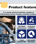 Vacuum Cap Kit 160 Pcs Rubber Plugs Set In 6 Sizes For Hose End Caps, Automotive Vacuum Plugs with product feature icons. 