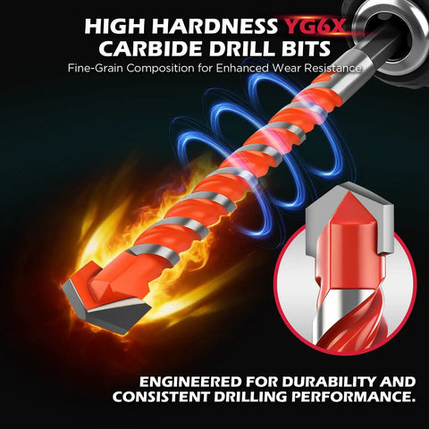 Close-up of a high hardness YG6X carbide drill bit showing fine-grain composition for enhanced wear resistance.
