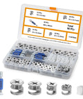 Furniture Cam Lock Set With Ninety Pieces Three In One Eccentric Wheels For Easy DIY Cabinet Repairs Compatible With IKEA Hardware