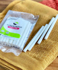 Pack of white mini fabric hot glue sticks 4 inch length machine washable adhesive great for fabric leather ribbon and foam