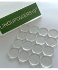 Extra Soft Clear Glass Table Top Bumpers Nonadhesive Antislip Polyurethane Spacers displayed on a surface.