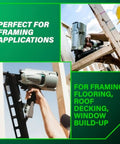 Pro Preferred Framing Nailer For Fast Reliable Pneumatic Power For Flooring Roof Decking And More 21 Degree Two To Three And A Quarter Inch