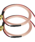 SMA Pigtail Cable Bare Wire Open End Coaxial RG316 For RF Test And Antenna Extension, PCB Welding Ready, 0.8M Each, 2 Pack, SMA Male Connectors
