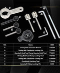 Camshaft Timing Belt Tool Kit For VW Audi 1.6L 2.0L TDI Diesel Engines with tools and OEM equivalents T10264 T10265