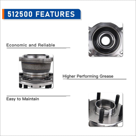 AWD Rear Wheel Hub Bearing Assembly Set For 2013 2018 Ford Escape And 2015 2019 Lincoln MKC features and close-up views