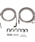 Premium Stainless Steel Fuel Line Kit Replacement For Chevy Impala 2006 To 2011 Monte Carlo 2006-2007 OEM Number coiled stainless fuel lines with clips