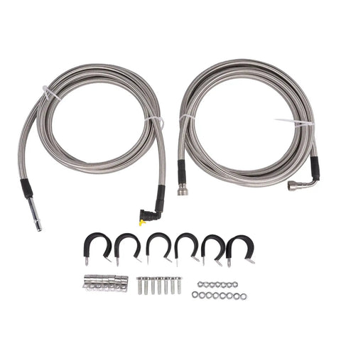 Premium Stainless Steel Fuel Line Kit Replacement For Chevy Impala 2006 To 2011 Monte Carlo 2006-2007 OEM Number coiled stainless fuel lines with clips