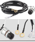 Kickass Hella Loud 12 Volt Golf Cart Horn Kit With Heavy Duty Floor Pedal Switch built tough with wiring harness and connectors.