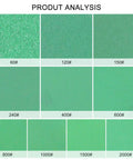 50Pcs 6 Inch 6 Hole Wet Dry Sanding Discs Assortment Set Green Film Back Grit 60 120 150 240 400 600 800 1000 1500 2000