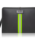 Front view of Fireproof Document Bag With Lock That Keeps Your Stuff Safe For Cash And Valuables, Waterproof A4 Safe Storage Pouch