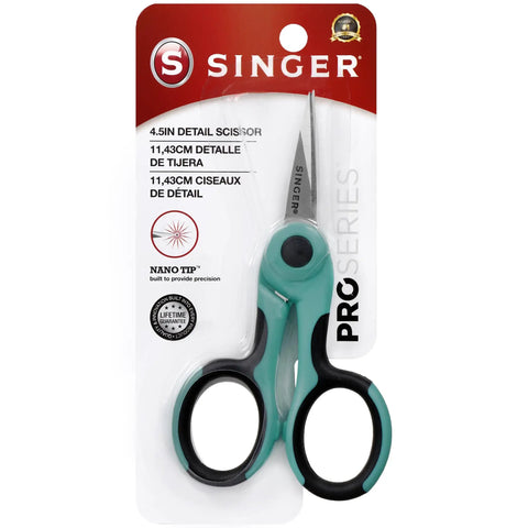 ProSeries 3 Piece Sewing Scissors Bundle For Fabric, Detail Work And Snips, Professional Grade Tempered Stainless Steel Blades, Rust Resistant, Sharp And Long Lasting For Craft Projects 4.5in detail scissors in package