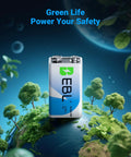 Hella Long Lasting 9V Alkaline Batteries 12 Pack Priced Right For Smoke Detectors Wireless Mice Remote Controls And Smart Home Gear Dead Serious About Reliable Power And Zero Dead Battery Hassle Guaranteed on a globe surrounded by greenery.