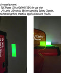 Dual Wavelength UV Flashlight For TLC Analysis And Fluorescent Minerals Rocks 254nm Shortwave 365nm Longwave in use
