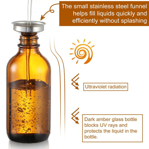 4 Oz Dark Amber Glass Dropper Bottles 120 Ml Calibrated Eye Droppers Leakproof Tincture Vials And Essential Oil Containers Slick Silicone Tips For Zero Mess Flow Built For Your Daily Wellness And Beauty Projects