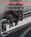 Top Shelf Heavy Duty Drawer Slides For Dining Tables And Cabinets Full Extension Runner Rails with elephant demonstrating load capacity.