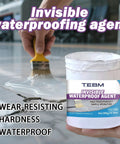 Crystal Clear Waterproof Sealant 500 G Quick Dry Multi Surface Crack Repair Paste Weather Resist Indoor Outdoor Rock Solid Leak Stopper Heavy Duty Fly Finish, applying invisible waterproofing agent on tiles.
