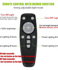 Remote control for Beast Bright 3200W Solar Street Light With Dusk To Dawn And Motion Sensor, features timing and brightness settings.