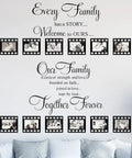 Circle Family Wall Decals 12 Piece Photo Frame Set Cozy Living Room Vibe Our Family Is A Circle And Every Family Has A Story