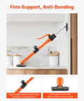 VEVOR cabinet jack support pole, 2-pack, orange steel telescoping rod for installing cabinets, up to 220 lbs.