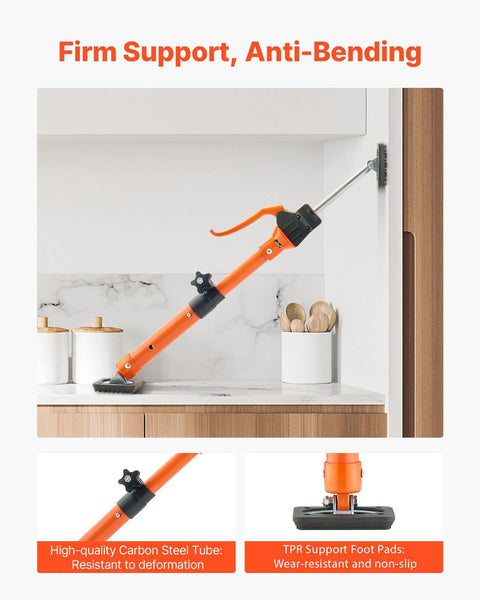 VEVOR cabinet jack support pole, 2-pack, orange steel telescoping rod for installing cabinets, up to 220 lbs.