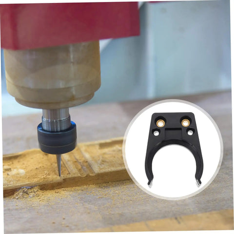 Tool Holder Clamp For Woodworking Engraving Machines Automatic Change System With Strong Clamping Force Heavy Duty Durable Aluminum Body Easy Quick Change Clip For Precise Engraving Projects on CNC spindle