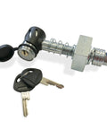 Keyless Press On Locking Silent Hitch Pin For Two Inch Hitches Heavy Duty Five Eighth Inch Threaded Pin Fits Class IV Tow Up To Twelve Thousand Pounds Eliminates Hitch Clank And Sway Hollow Shank Required