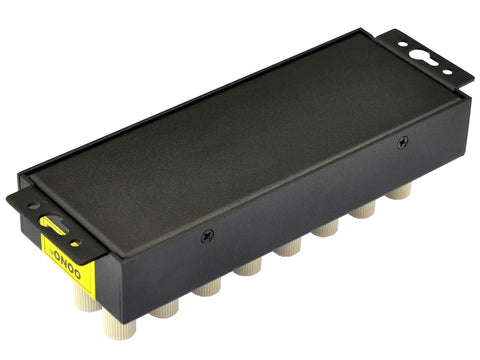 Eight Outlet DC Power Distribution Strip With Beefy High Current Terminals 60V 50A Total 30A Per Port Heavy Duty Power Hub