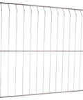 Range Oven Rack Replacement WB48T10095 OEM Quality Oven Rack shown from side angle, heavy duty silver steel design for stability