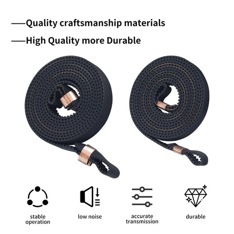 X And Y Axis Timing Belt Kit For Kobra 3 Max 3D Printer Strong Rubber Drive Belts For Fast Printing No Fuss Replacement Parts With OEM Size Fit Drop In Length Reliable Spare Set For Smooth High Speed Printing, two coiled belts