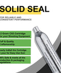 12 Gram CO2 Cartridges Non-Threaded For Paintball Guns Pellet Guns BB Guns And Airsoft Guns High-Grade CO2 Cylinders