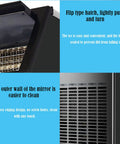 No Fuss Countertop Ice Maker Machine With Fast Freezing Self Cleaning Build And Ultra Quiet Operation For Bars Restaurants Homes Or Offices showing flip-type hatch and easy-clean outer wall.