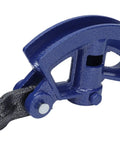 Close-up of Heavy Duty Manual Carbon Steel Pipe Bender Hella Tough Heat Resistant Hand Wrencher Shop Beast for precise tubing curvature.