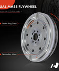Badass Straight Swap Dual Mass Flywheel Slick Replacement Fits Audi A3 And Tt Quattro Plus Volkswagen Gti And Eos Cars showing starter ring gear and secondary mass.
