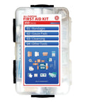 350 Piece All Purpose Emergency First Aid Kit With Waterproof Case for home, office, boat, travel, and car use, front view
