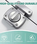 Rotary Bolt Latch Lock With Six Screws For Cabinets Windows And Bathrooms Easy Install Privacy Lock on cabinet door