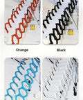 Electric Attic Ladder With Remote Control Pull Down Loft Stairway featuring tough titanium alloy steps in four colors: orange, black, blue, white.