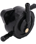 Front view of Fuel Pump 49040-7008 49040-0770 MIU12470 Drop In Replacement for Kawasaki and John Deere engines, black material