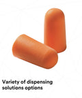 Foam Earplugs 1100 Uncorded 1000 Pair Case With Soft Hypoallergenic Polyurethane Foam on white background