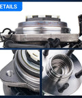 Autoround 515027 front 4WD wheel bearing and hub assembly with ABS for 5-lug Ford Ranger/Mazda B4000 (front view)