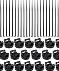 Magnetic Zip Tie Mounts Cable Management Kit 120 Piece Set With 20 Magnetic Bases And 100 Nylon Zip Ties Heavy Duty 22mm Ties shown
